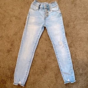 Girls SZ 6 OLD-NAVY “ROCKSTAR” jean jeggings